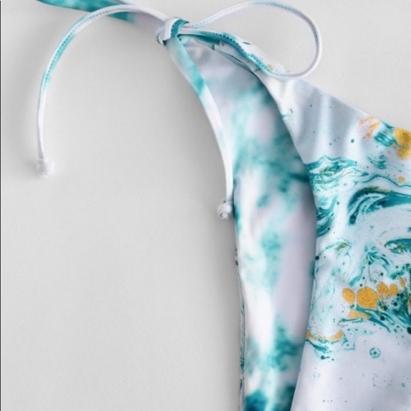 White ocean swirl bikini - Picture 6 of 8